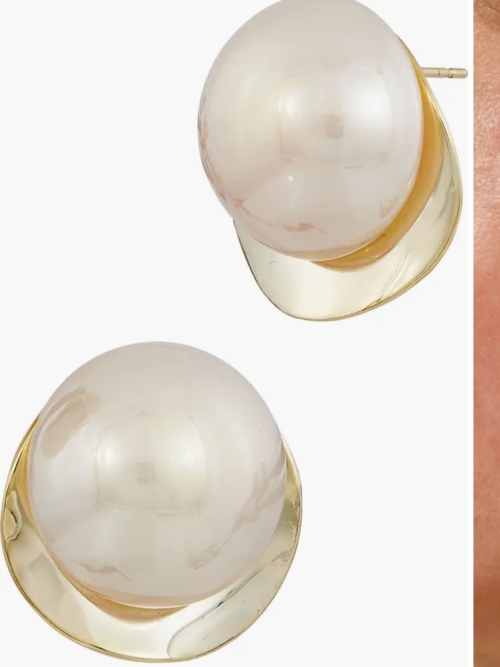 Savvy Cie Jewels Faux Pearl Stud Earrings